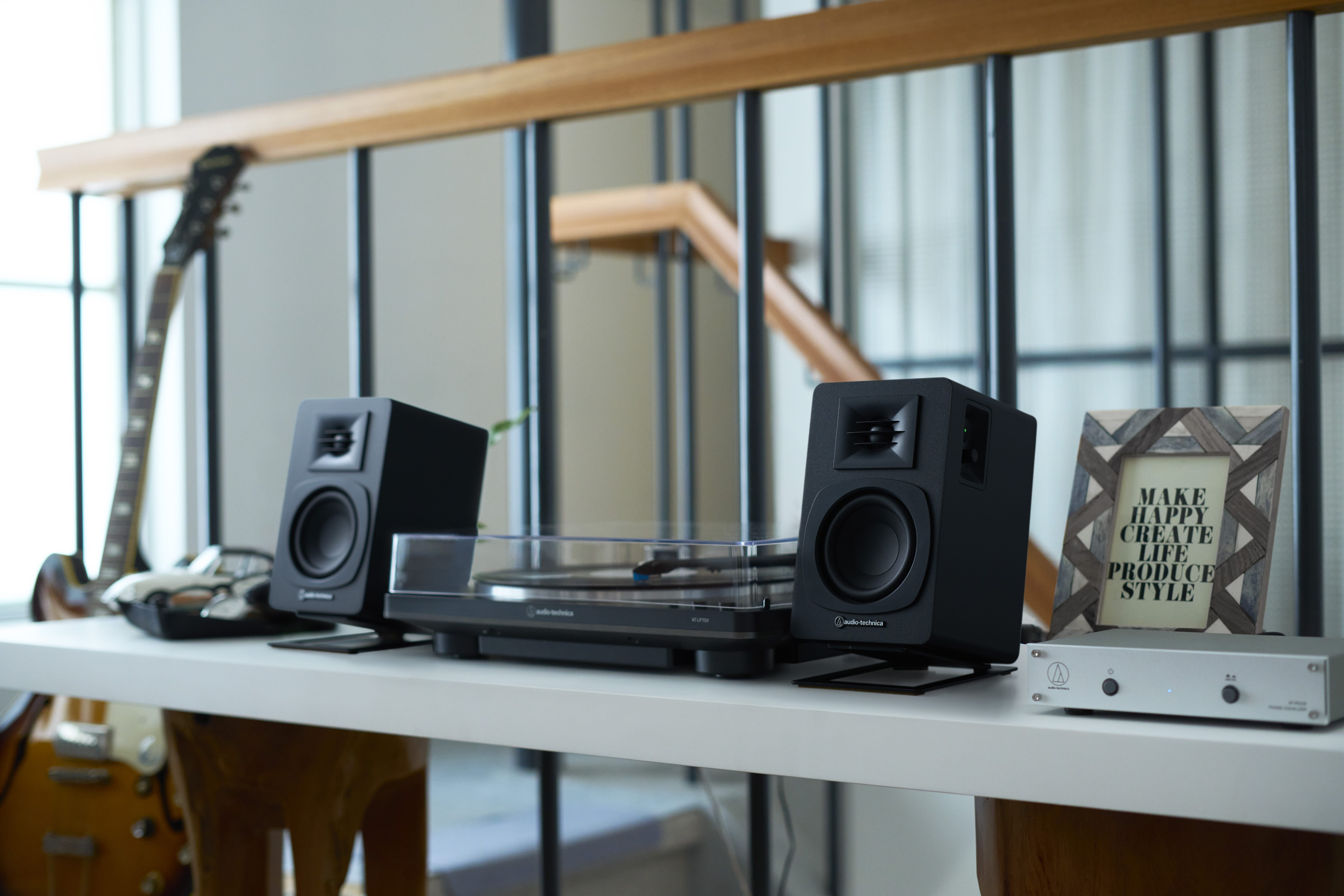 Audio Technica - AT-ST3 Speaker Stands for AT-SP3X - Music Direct