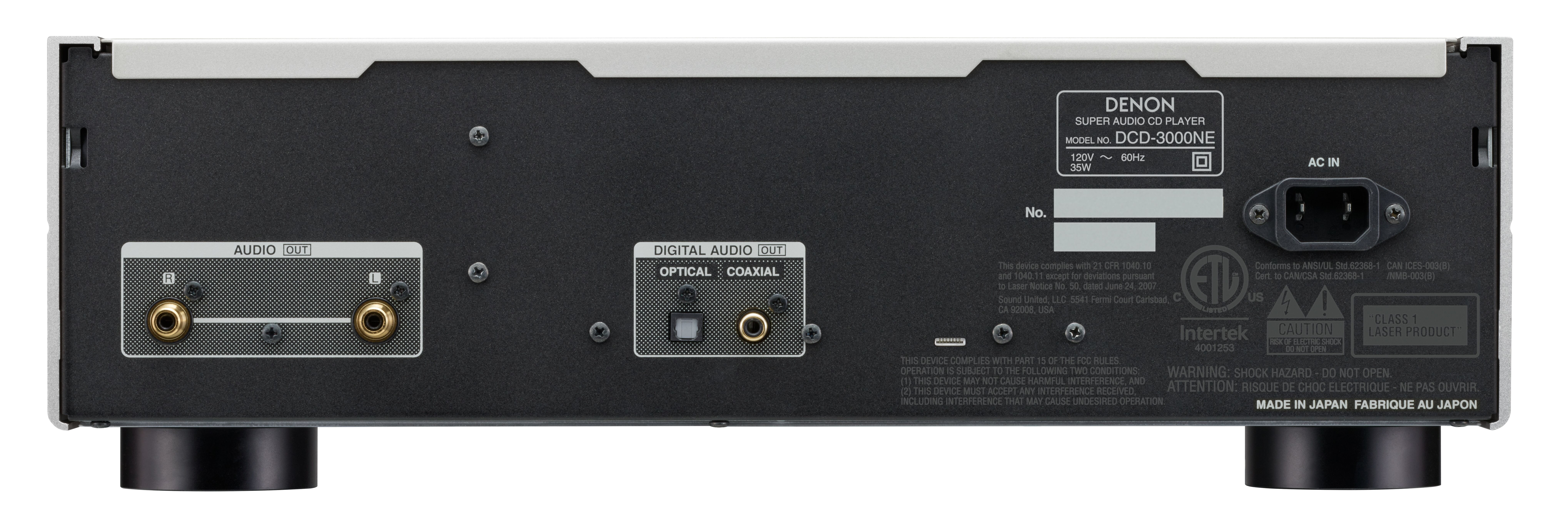 Denon - DCD-3000NE SACD/CD Player (Silver) **OPEN BOX** - Music Direct