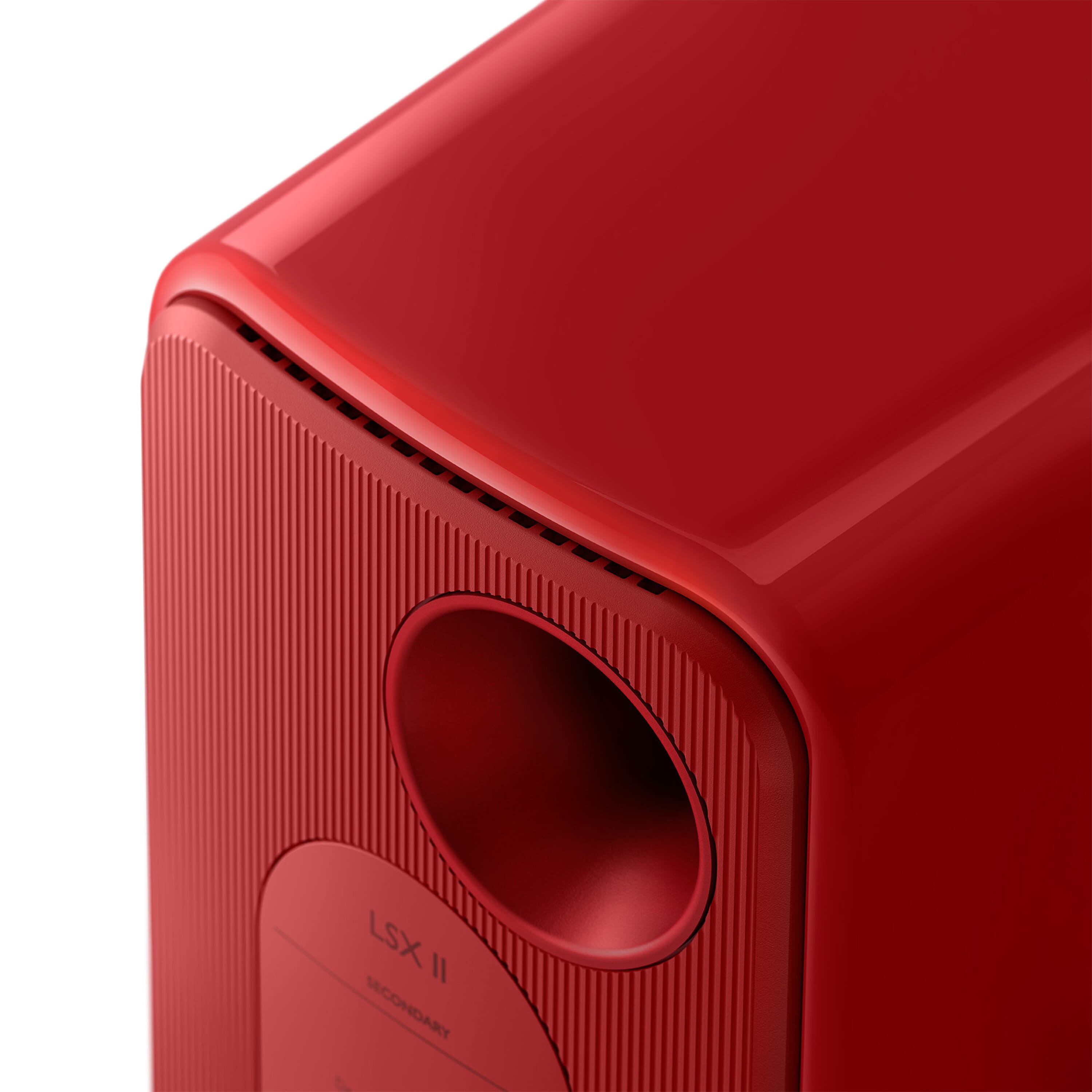 KEF - LSX II Wireless Bookshelf Speakers (Lava Red, Pair) **OPEN