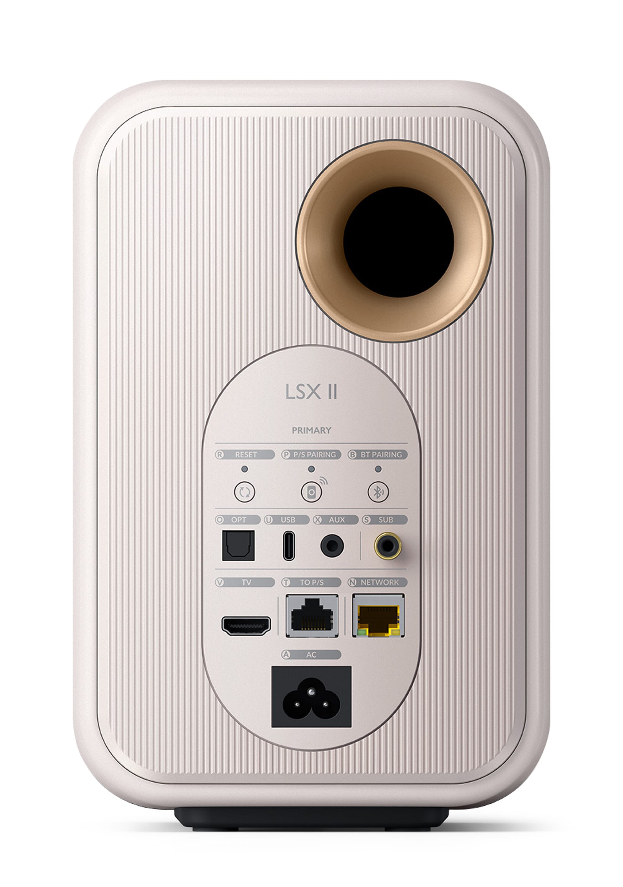 KEF - LSX II Wireless Bookshelf Speakers (Mineral White