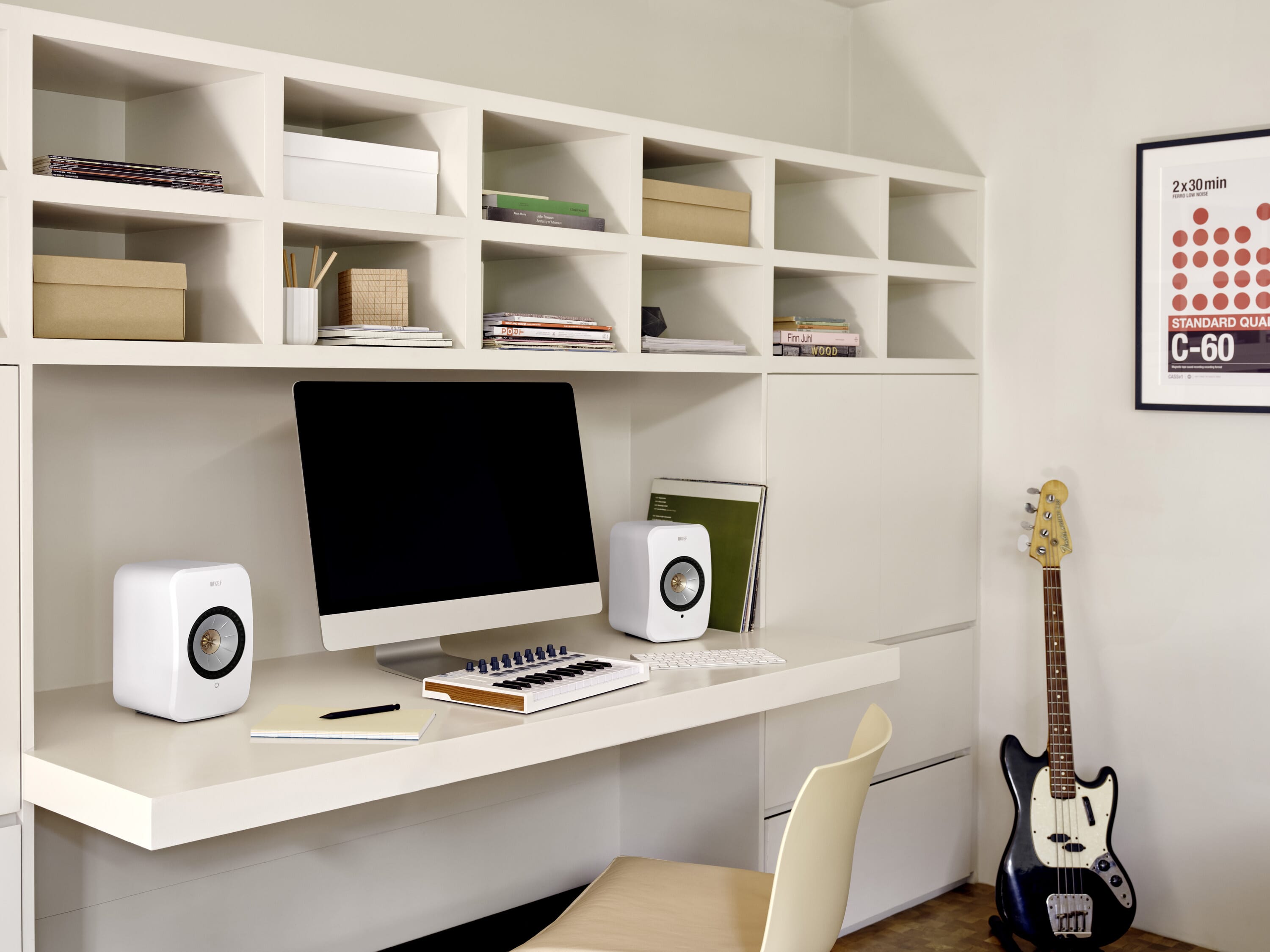 KEF LSX ホワイト KEF LSX II Powered Speakers w/HDMI, AirPlay 2, Chromecast