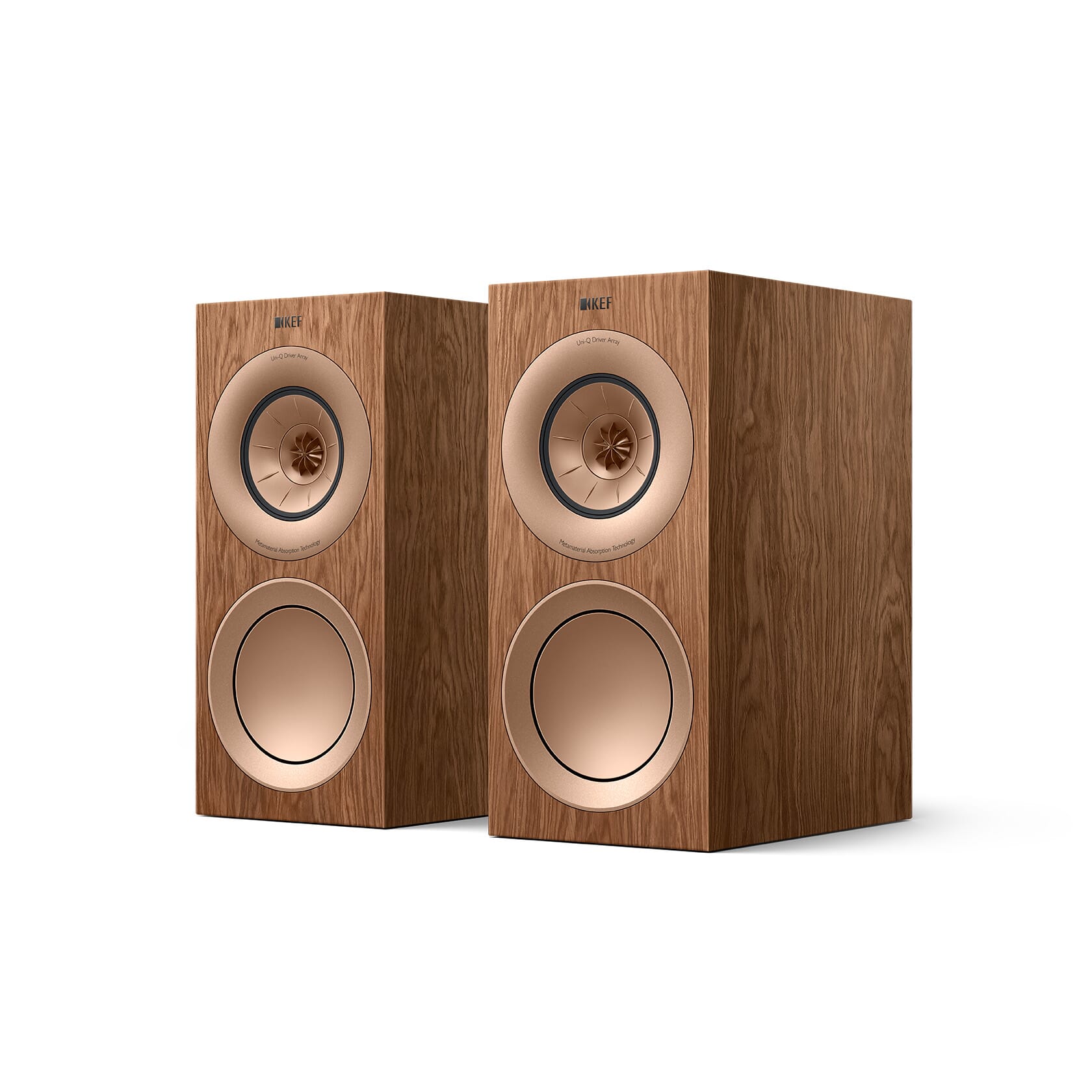 KEF R3  ウォールナット KEF - R3 Meta Bookshelf Speakers (Walnut, Pair) **OPEN BOX