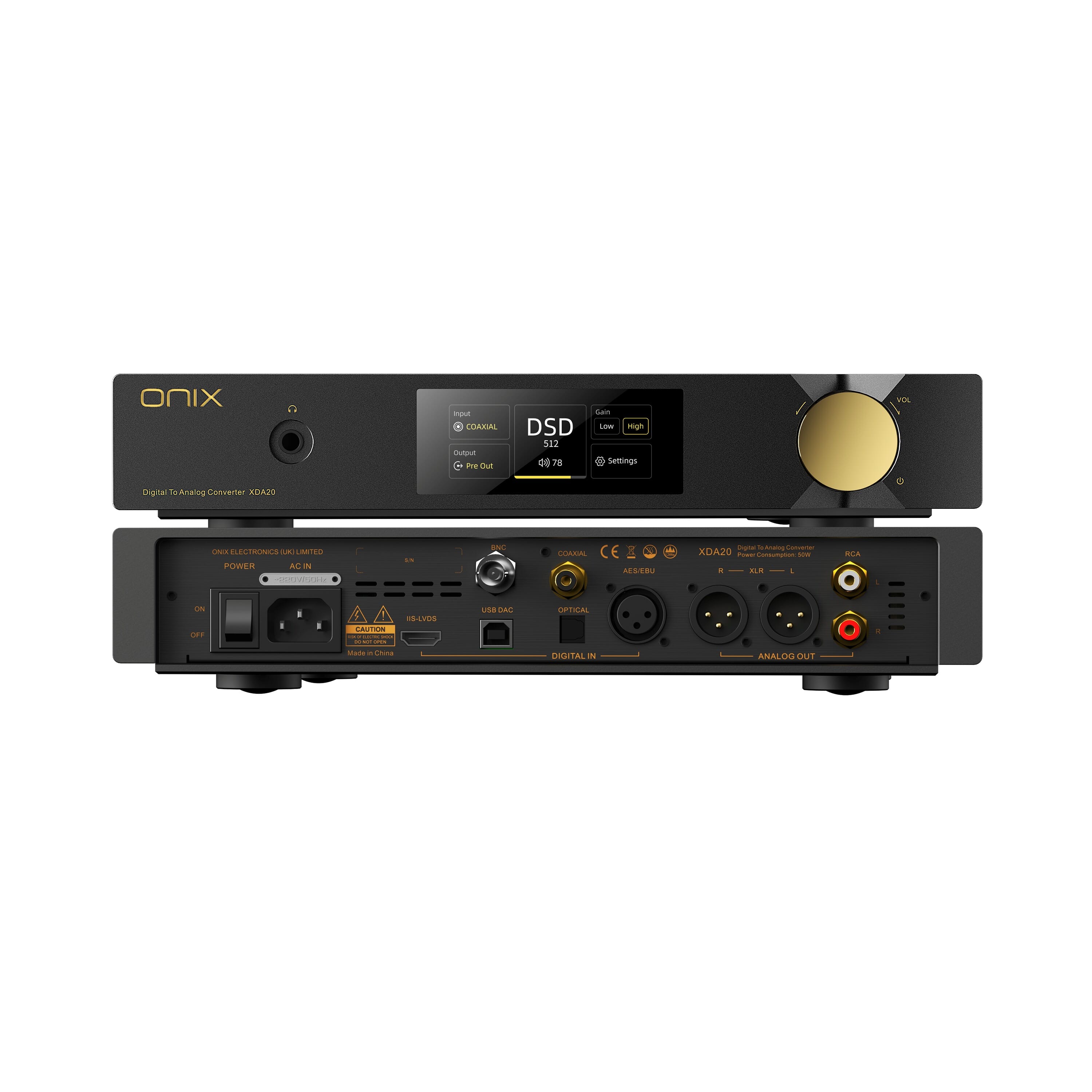 Onix - Zenith XDA20 DAC/Headphone Amplifier - Music Direct Onix - Zenith XDA20 DAC/Headphone Amplifier - Music Direct