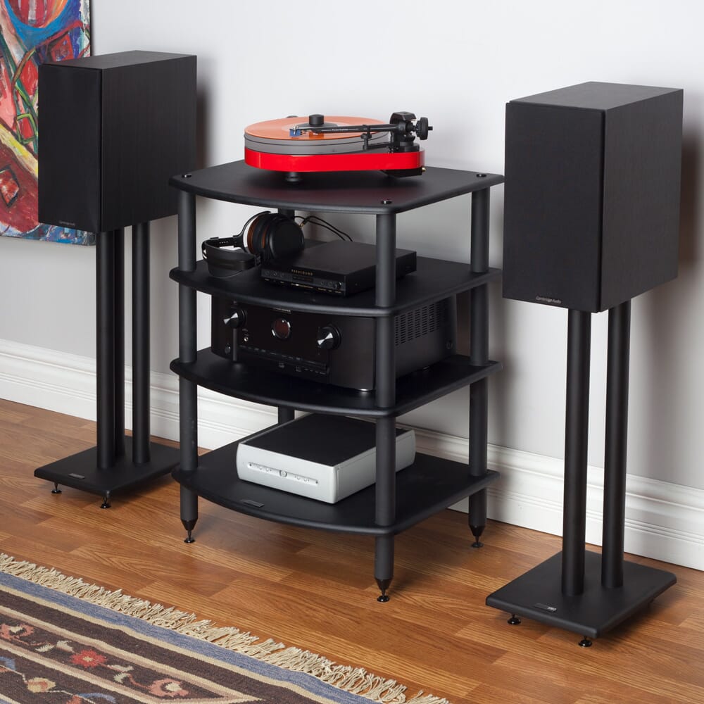 Pangea Audio - Vulcan 4-Shelf Audio Rack - Music Direct