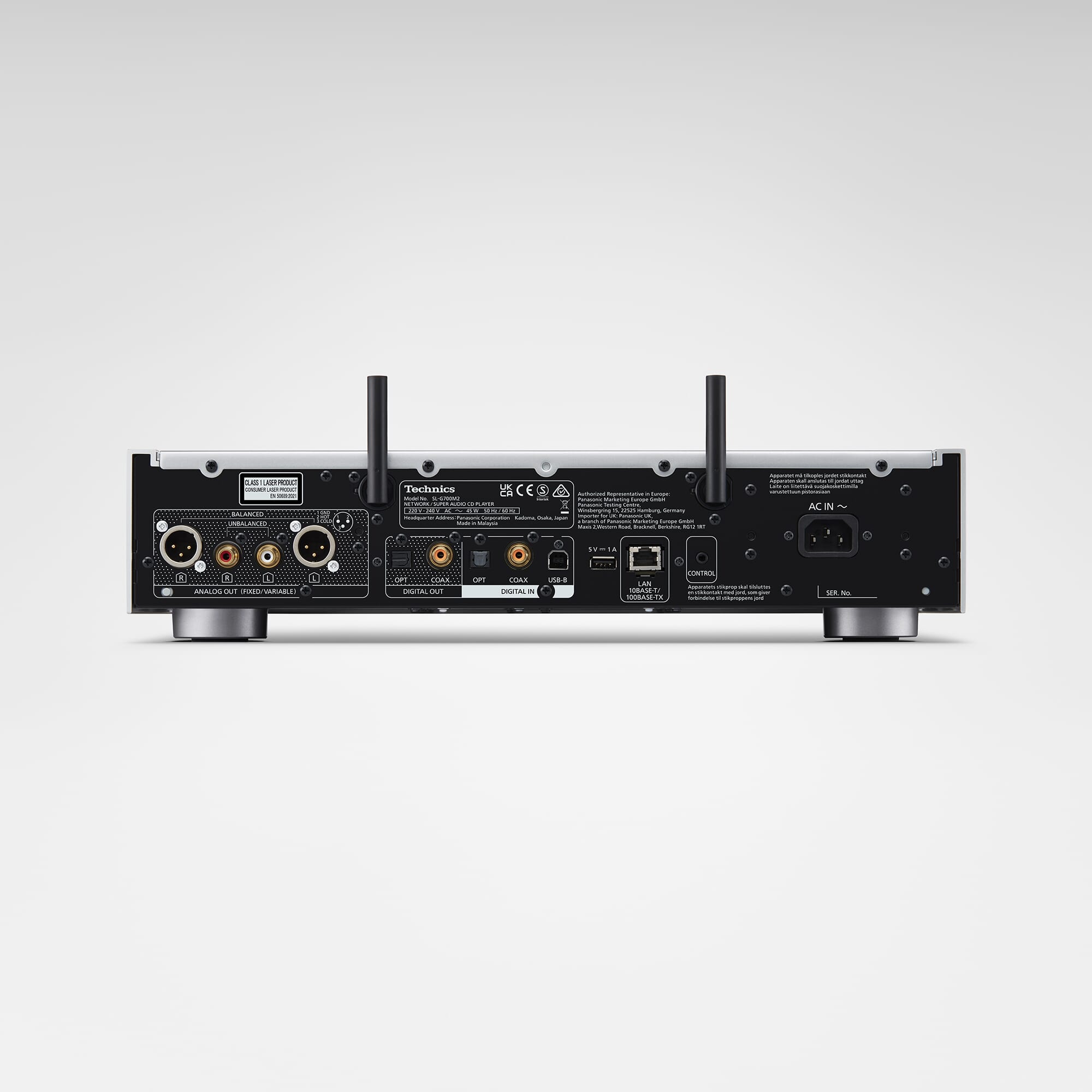 Technics - SL-G700M2-K Network/SACD Player (Black) **OPEN BOX