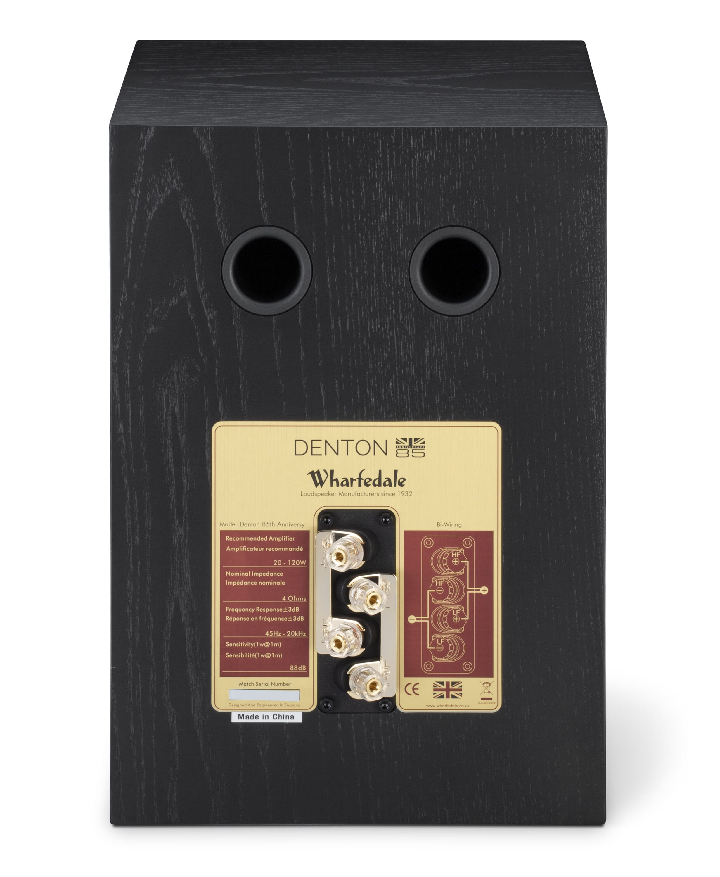 Wharfedale - Denton 85th Anniversary Bookshelf Speakers (Black Oak