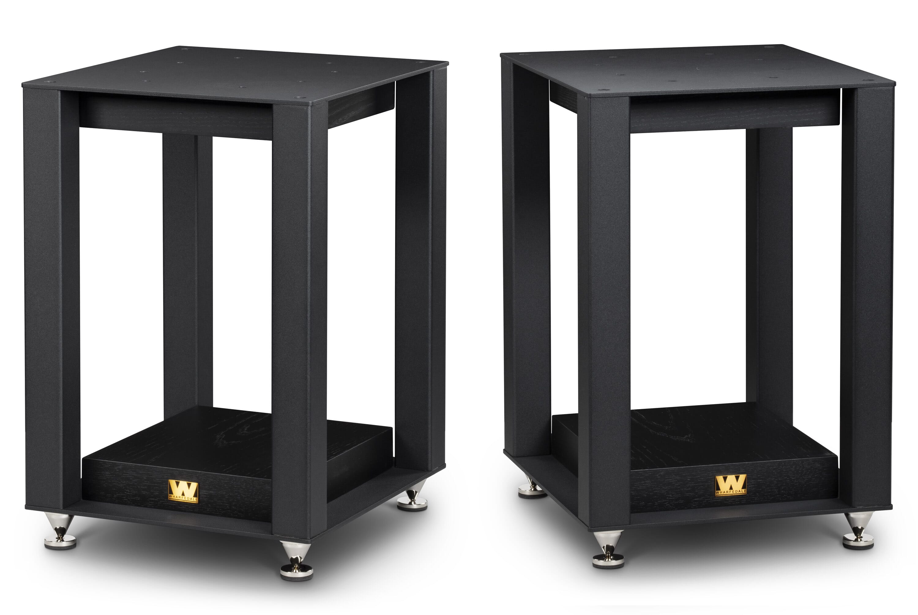 Wharfedale - Linton Speaker Stands (Black Oak, Pair) **OPEN BOX