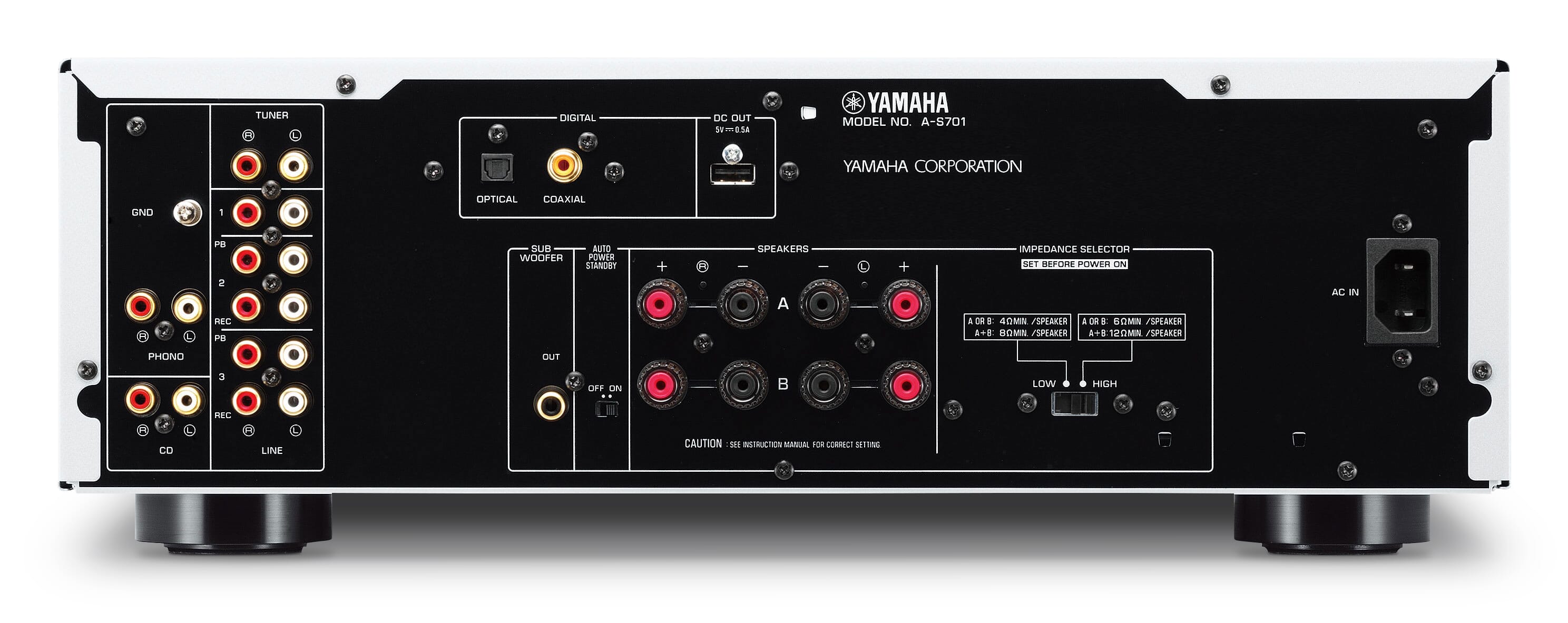 Yamaha - A-S701 Integrated Amplifier (Black) **SCRATCH & DENT